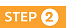 Step 2 in white text with orange background