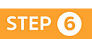 Step 6 in white text with orange background