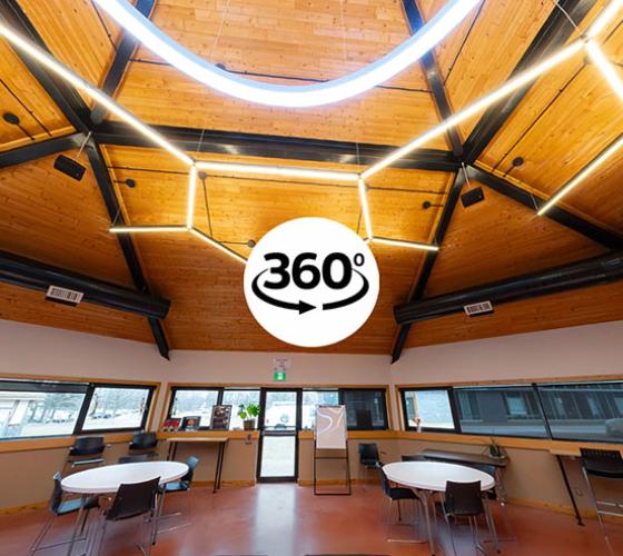 360 degree virtual tour icon overtop of Enji Maawnjiding