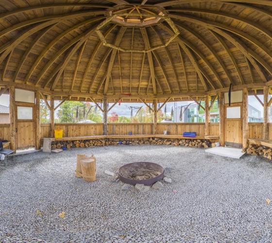 Sacred Fire Arbour inside